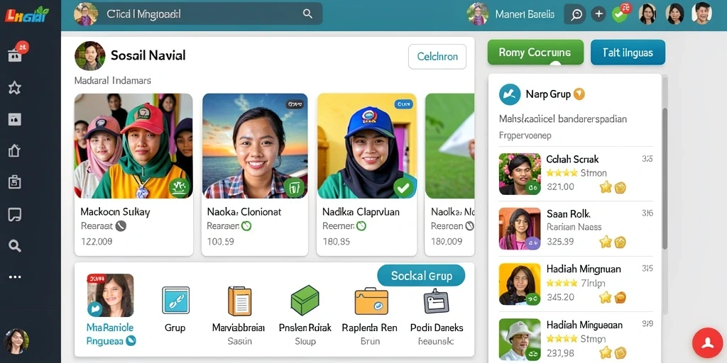 Tampilan antarmuka pengguna yang menawan dan intuitif.