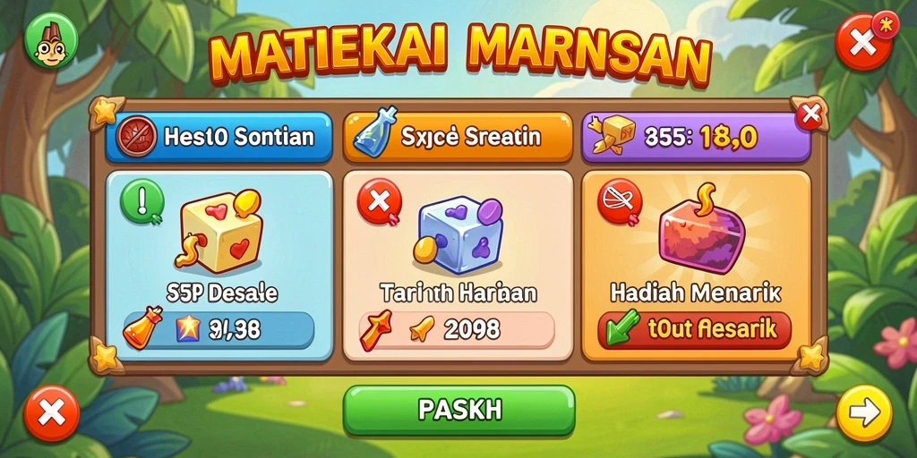 Tampilan grafis yang menarik dari JARUM77.