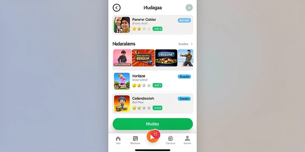 Tampilan antarmuka yang user-friendly dan menarik.