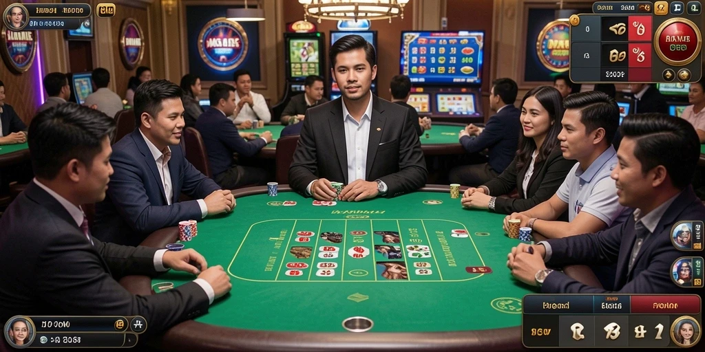 Tampilan utama game dengan navigasi yang mudah.
