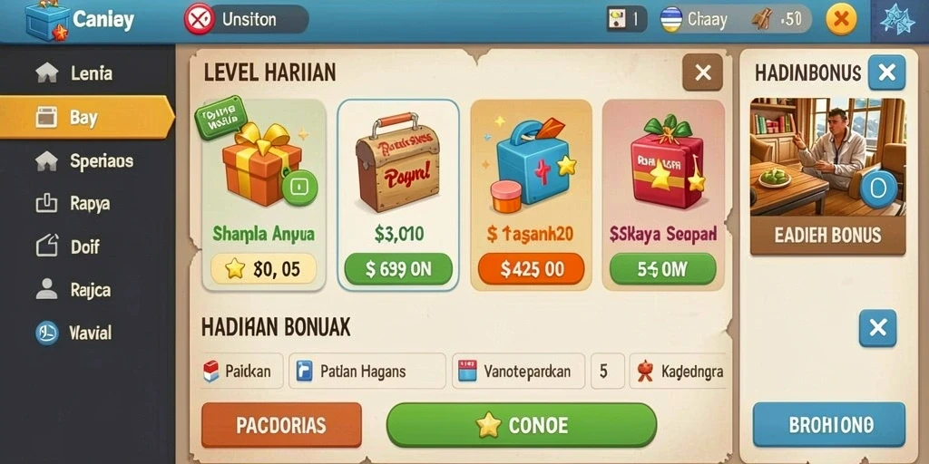 Tampilan awal SONTOGEL yang menarik dan interaktif.