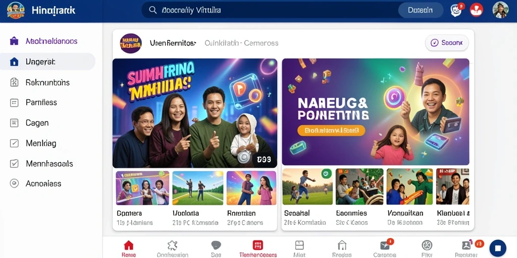 Screeshot menampilkan antarmuka permainan yang menarik.